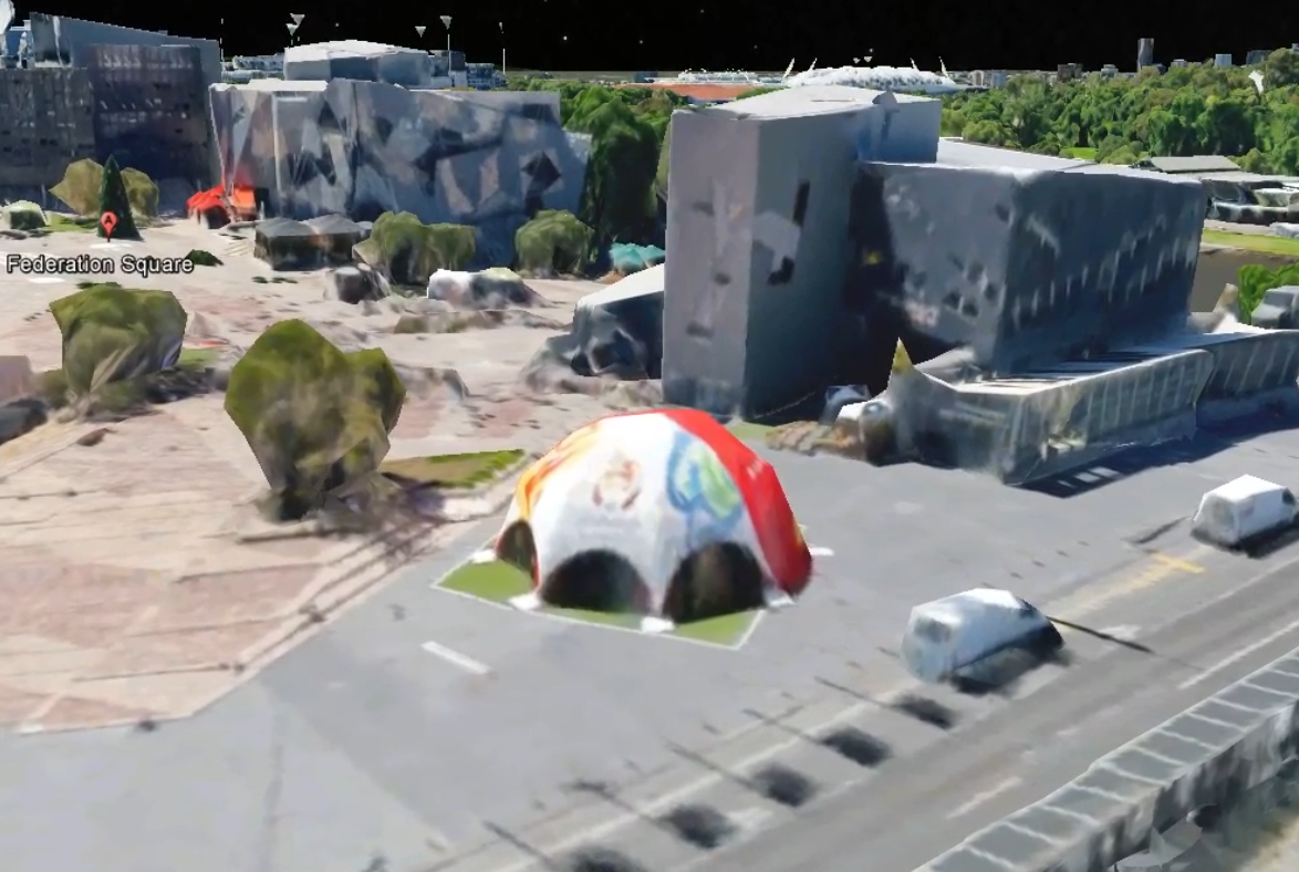 AFC Asian Cup 2015 Dome Spotted on Google Earth